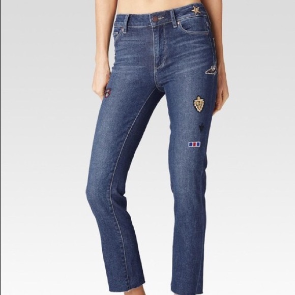 PAIGE Jaqueline Straight Military Patch Raw Hem - Picture 3 of 14